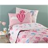 Caleffi - Completo lenzuola per letto Una piazza e mezza art. Star variante Rosa