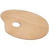 Walfront Palette di pittura in legno, 20 x 30 cm, ovale, in legno.