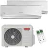 Ariston PRIOS R32 Condizionatore dual split 9000+9000 BTU inverter A+ unità esterna 5,0 kW