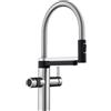 Blanco Evol-S Pro rubinetto da cucina per sistema di acqua frizzante e di filtraggio, orientabile, 526254, Evol-S Pro acciaio inox spazzolato [Rubinetti da cucina con sistema di acqua potabile > Rubinetti per acqua potabile con filtro / raffreddamento]