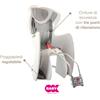 OK BABY SEGGIOLINO BICI BABY SHIELD GRIGIO POSTERIORE