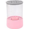 Generic Pulisci Pennelli Trucco Elettrico, Macchina Pulisci Pennelli Trucco Automatica, Pulisci Pennelli Trucco e Asciugatrice 7000 Giri/min, Design Trasparente, Due Modalità di Pulizia,