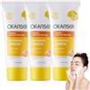 Bploar Detergente viso 3 x 60 g, pulizia profonda rimuove lo sporco e l'olio in eccesso, formula delicata protegge la barriera cutanea, per una pelle fresca e rinfrescata (limone)