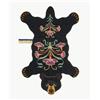 DOING GOODS Tappeto Blooming Black Bear Large