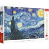 Trefl, Puzzle, Notte stellata, Vincent van Gogh, 1000 Elementi, collezione d'arte, qualità premium, per adulti e Bambini da 12 anni