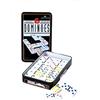 Engelhart - 250101 - Grande Domino Colorate in Scatola di Metallo, Gioco Tattica per Bambini e Adulti (Doppio 6)