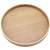 Greensen Vassoi da Portata in Legno, Vassoio Rotondo Vassoio in Legno Vassoio da Portata Vintage per Colazione Tè Tavolino Vassoio Decorativo per Frutta Caramelle Cibo Decorazione Domestica(24cm)