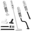 COCCKO Aspirapolvere Senza Fili, 6000Pa Aspirazione Scopa Elettrica Leggera e Portatile, 6 in 1 Scopa Elettrica Senza Fili Potente con Motore Brushless,LED, Filtro HEPA,per Casa e Auto (bianco-B)