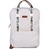 CHILDHOME Zaino Fasciatoio FAMILY CLUB Bianco Cm 30x40x16 TEDDY OFF