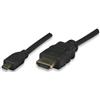 Manhattan Cavo HDMI Highspeed con Ethernet Channel 1.4 A M/ Micro D M, 1,0 m