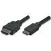 Manhattan Cavo High Speed Mini HDMI a HDMI Maschi/Maschio Nero, 5,0 m