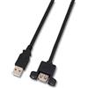 Manhattan Cavo USB 2.0 A Maschio/A Femmina da Pannello 3 m