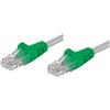 Intellinet Cavo di rete Patch Cross in Rame Cat. 5e Verde/Grigio SF/UTP 0,3 mt