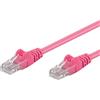 Intellinet Cavo di rete Patch CCA Cat. 6 Rosa UTP 1 m