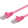 Intellinet Cavo di rete Patch CCA Cat. 6 Rosa UTP 2 m
