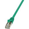Intellinet Cavo di rete Patch in CCA Schermato Cat. 6 Verde F/UTP 3 m Bulk