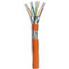 Oem Matassa S/FTP, 4 coppie, Cavo Cat. 7, Rame, 500m PIMF Rigido Arancio