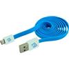 Bluediamond to go Cavo usb Bluediamond piatto AM a Micro USB M 1m Azzurro / Bianco