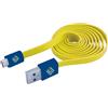 Bluediamond to go Cavo usb Bluediamond piatto AM a Micro USB M 1m Giallo / Blu