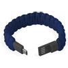 Manhattan Bracciale Manhattan Paracord nylon con Micro USB Blu