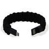Manhattan Bracciale Manhattan Paracord nylon con Micro USB Nero