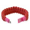 Manhattan Bracciale Manhattan Paracord nylon con Micro USB Rosso
