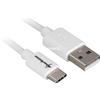 Sharkoon Cavo Sharkoon USB 2.0 Type-A / Type-C M/M 1,5m bianco [4044951021666]