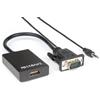 Hamlet Cavo Hamlet VGA A HDMI F JACK 3.5MM [XVAVGA-HDMA]