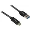 Sharkoon Cavo Sharkoon USB 3.1 A-C nero/grigio 0.5m [4044951027033]
