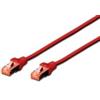 Digitus Cavo di rete Digitus cat6 doppia schermatura S-FTP 2m rosso DK1644020R]