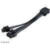 Akasa CAvo Alimentazione Akasa 8+4-pin 15cm Nero [AK-CBPW22-15]