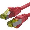 WP EUROPE Cavo di rete Wp europe s/ftp Cat.6A Lsoh 1m Rosso [WPC-PAT-6ASF010R]