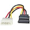 Digitus Cavo sdoppiatore Digitus ad alimentazione SATA a 90gradi e 1 connettore molex 4-poli F/M 15cm [LP9073]