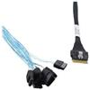 Adaptec Cavo di trasferimento dati Adaptec ACK I SLIMSASX8 8SATAX1 0.8m Nero [2305800-R]