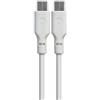 TIEMME Cavo Usb Tiemme tipo-C to tipo-C 1m Bianco [3657W]