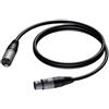 PROCAB Cavo per microfono Procab XLR masc a XLR fem 0.5m/Nero [AKPOCAJAUDIO019]