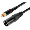 RIDEM Cavo audio Ridem XLR M/RCA M 2mt Nero