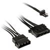 KOLINK Cavo alimentazione ventole Kolink da 3 pin a 2x 4pin Molex 245mm Nero [PGW-AC-KOL-086]