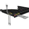 Techly Mensola gestione cavi Techly su Rack 19'' 24 Porte P.800mm Nero