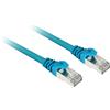 Sharkoon Cavo di rete Sharkoon patch SFTP RJ-45 Cat.7a 7.5m Blu [4044951029655]