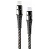 TIEMME Cavo di ricarica/dati Tiemme Dynamic 3872 da Usb-c a Lightning 30W 120cm Nero [3872]