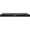 QOLTEC Organizzatore di cavi Qoltec 24 porte per rack da 19" 1U Nero [NUQOLTN00054514]
