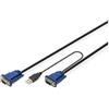 Digitus Cavo kvm Digitus usb 1.8m Nero [DS-19231]