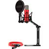 Rode Microfono a treppiede Rode NT1 Signature con braccio da desktop studio+cavo XLR 6m/48V/20000kHz/142dB/Rosso [BUROINT1RD]