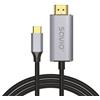 SAVIO Cavo Savio CL-199 USB tipo-C a HDMI 2m Grigio [AKSAOKVSAVCL199]