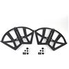 Hilitand Cerniere per Armadietto per Cassetti per Scarpe 4 Pezzi / 2 Set, Cerniera per Mobili in ABS per Raccordi di Ricambio per Rack Turing in Acciaio Inossidabile (2 Strati)