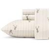 Eddie Bauer Deer Lodge Sheet Set, Full, Beige, Beige, Completo