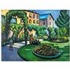 ArtPlaza Macke August Garden Image Pannello Decorativo, Legno, Multicolore, 80x60 cm
