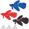Pssopp Acquario Pesce Artificiale Silicone Pesce Realistico Galleggiante Pesci Finti per la Decorazione del Serbatoio di Pesce, Acquario Paesaggio