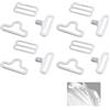 LenTLy 50 Set Di Clip Hardware Eegolabile Per Papillon, Chiusura Con Gancio In Metallo Regolabile, Accessori Per Papillon In Metallo Regolabili, Fermacravatta, Chiusura A Gancio, Per Fai Da Te